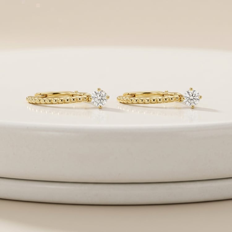 Silberne Ohrringe mit 0.25ct Lab Grown Diamanten Fana 171425