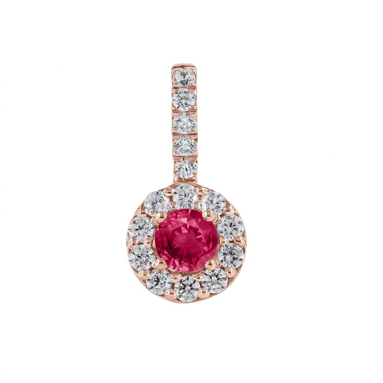 Eleganter Anhänger mit Rubin und Lab Grown Diamanten Harvey 169413