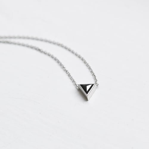 Goldene Halskette mit schwarzem Diamant Baya