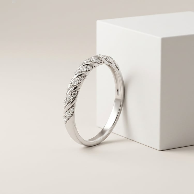 Gedrehter Eternity-Ring mit Lab Grown Diamanten Rami 169728