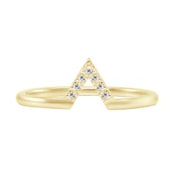 Verlobungsring aus Gold mit Diamanten Osher