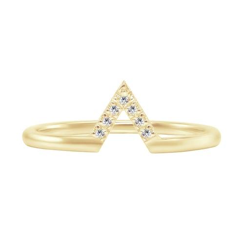 Verlobungsring aus Gold mit Diamanten Osher