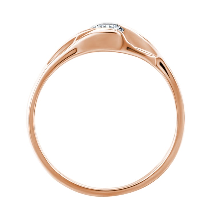 Diamantring in Rosegold 11285