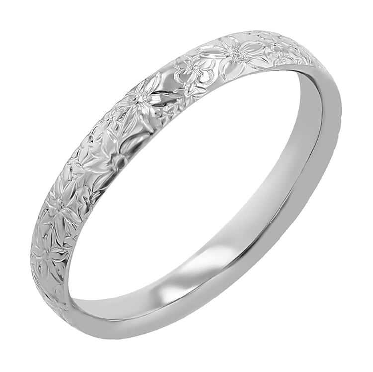 Eheringe mit Blumengravur Willis 117259