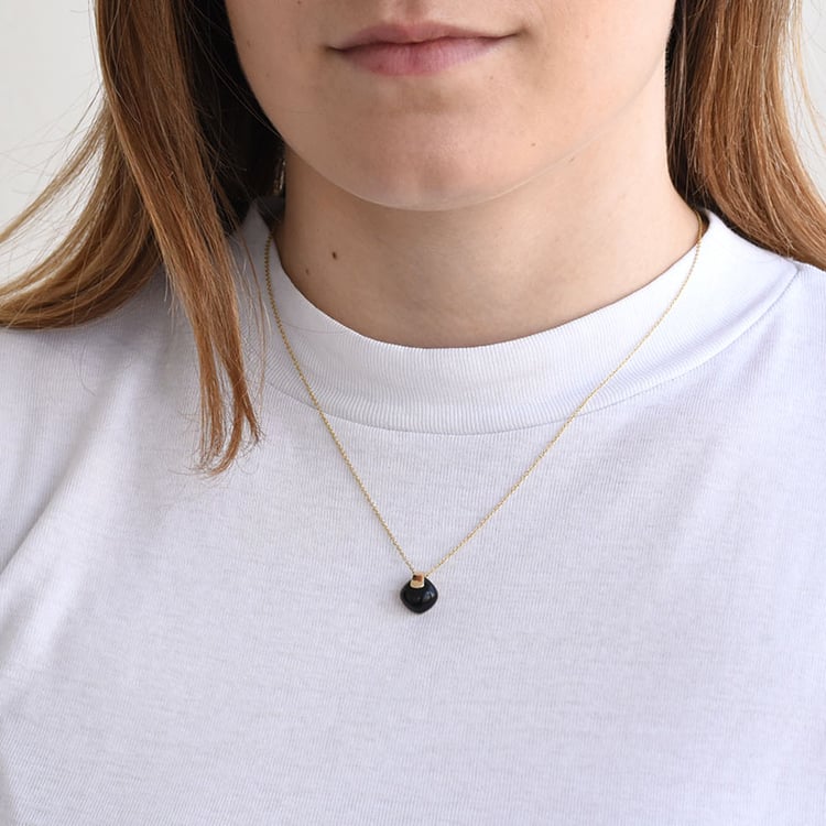 Goldene Kollektion mit schwarzen Onyxen Szofi 81600