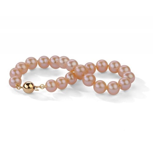 Goldenes Armband mit 7-7.50 mm Perlen Locat