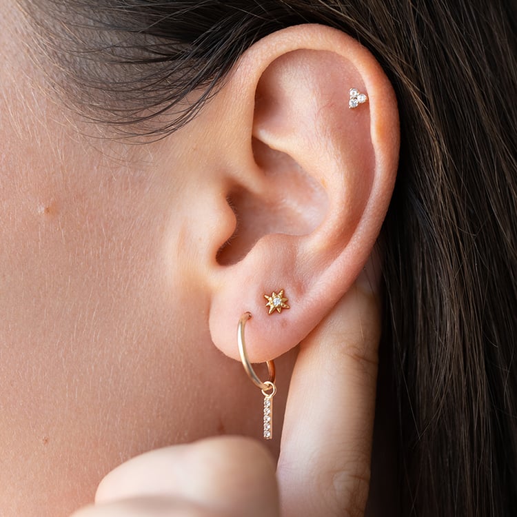 Silberne Sterne mit Zirkonia Thaila 126551