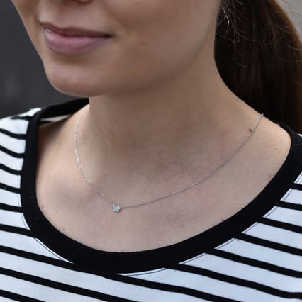 Kette mit einem Stern aus Diamanten Ceara
