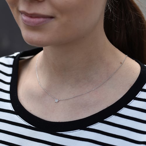 Kette mit einem Stern aus Diamanten Ceara