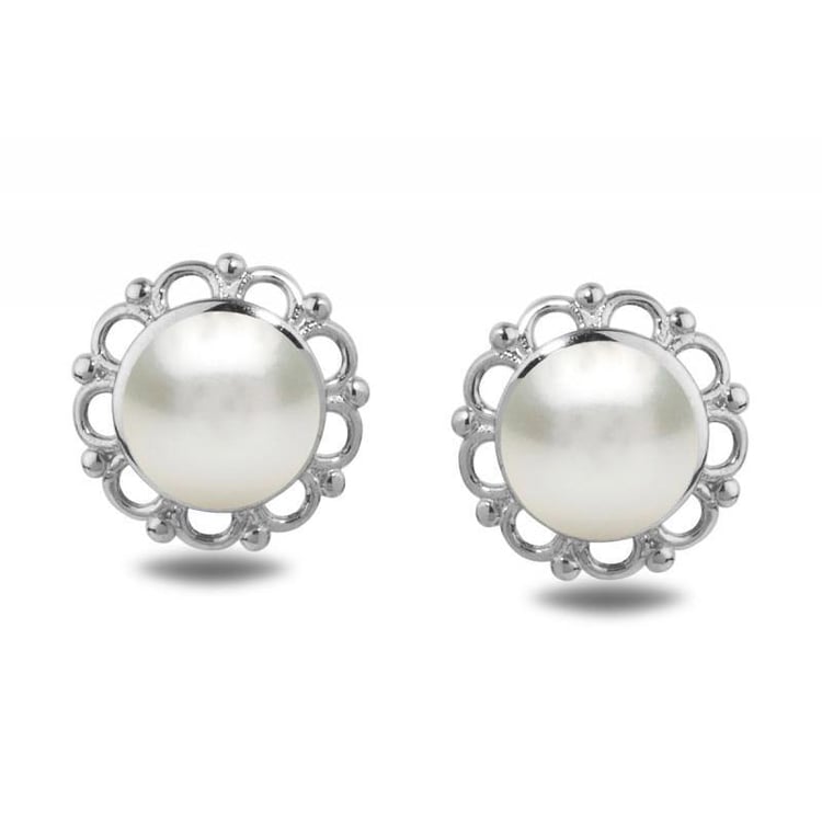 Ohrringe mit Perlen 25071