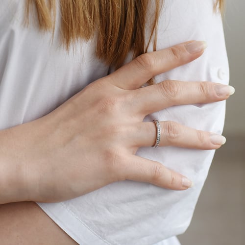 Eternity-Ring voller Diamanten Oliviero