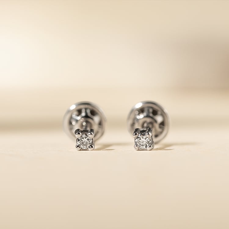 Ohrstecker mit 2mm Moissaniten Tiny 138127