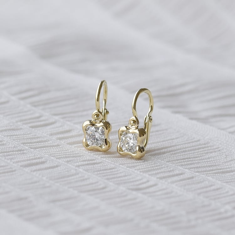 Goldene Kinderohrringe mit Lab Grown Diamanten Karola 145297