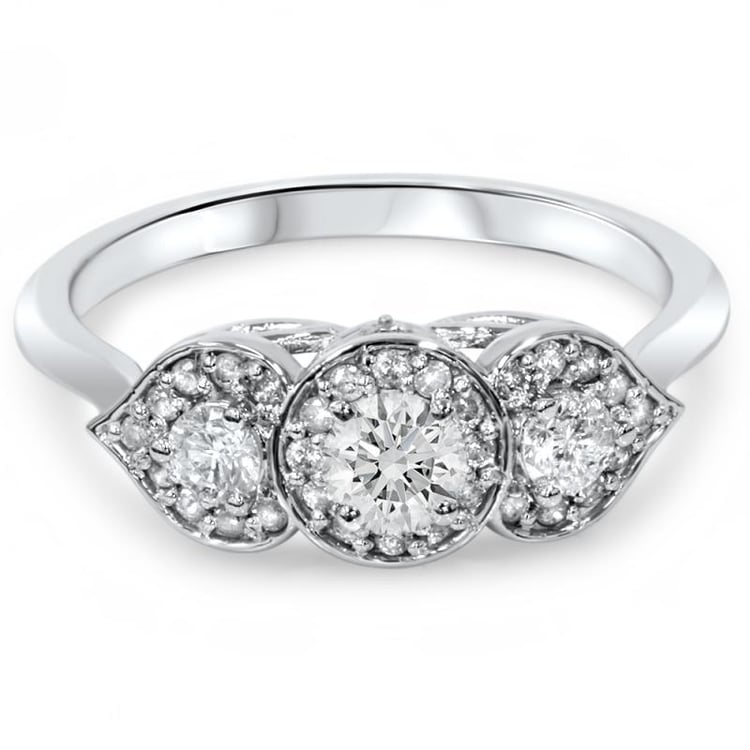 Platinring mit Diamanten 4538