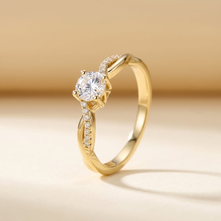 Verlobungsring mit Buchstabenund Lab Grown Diamanten Aliye 166810
