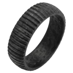 Ring aus Carbon mit unebener Oberfläche Lisa