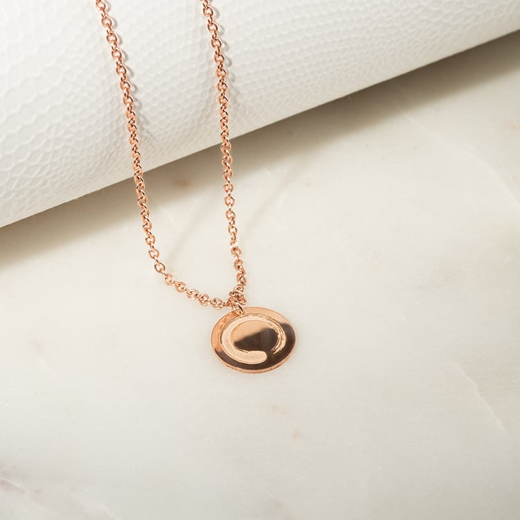 Silberner Yoga Anhänger mit dem Symbol Enso 133971