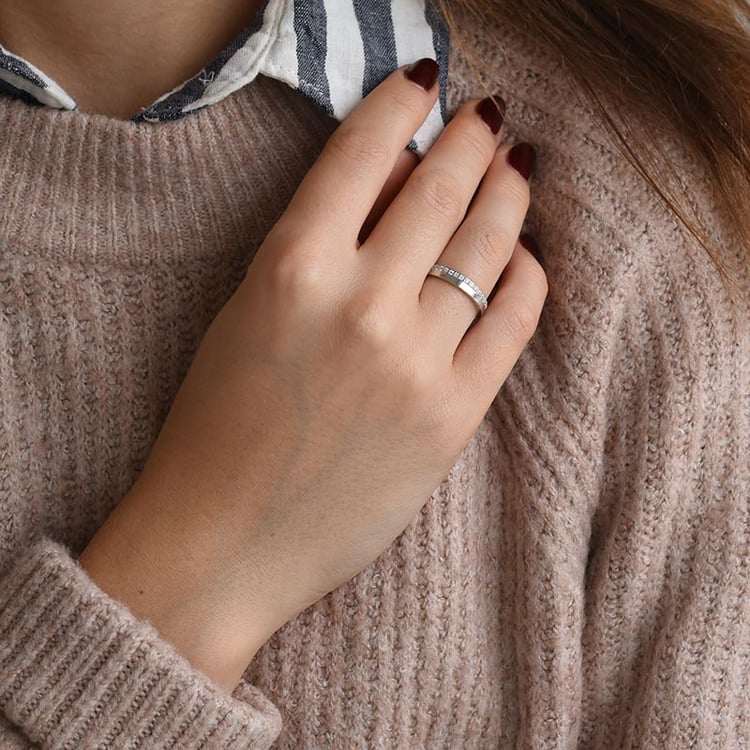 Goldener Eternity-Ring mit Diamanten Heavana 71785