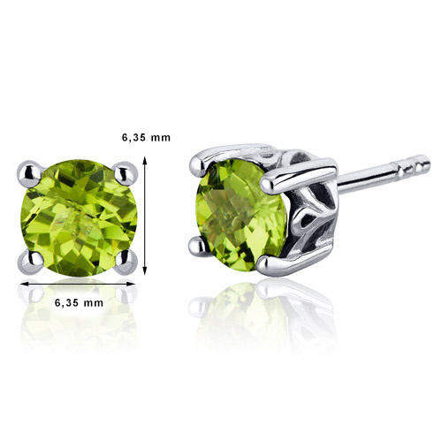 Ohrstecker mit grünem Opal 2232