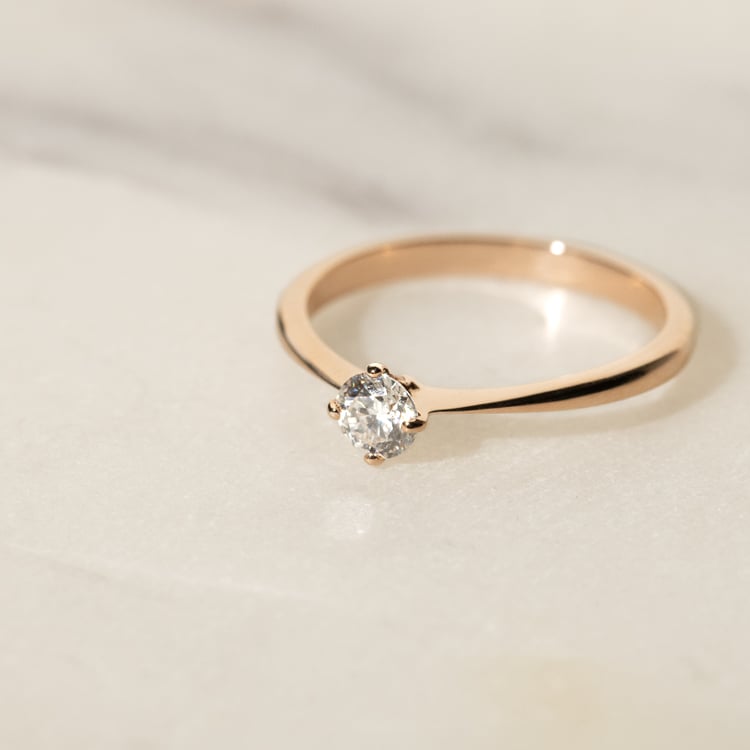 Verlobungsring aus Weißgold Sevati 137137