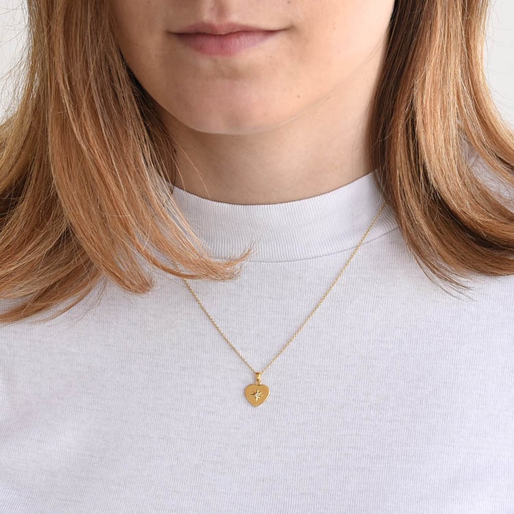 Kollektion von Schmuck in Herzform aus Gold mit Diamanten Esmail 81577