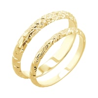 Eheringe mit der Gravur von Sternen Alix