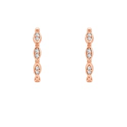 Creolen mit Lab Grown Diamanten Wontisa