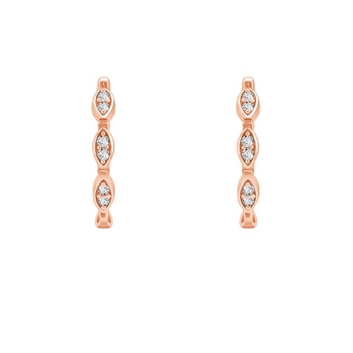 Creolen mit Lab Grown Diamanten Wontisa