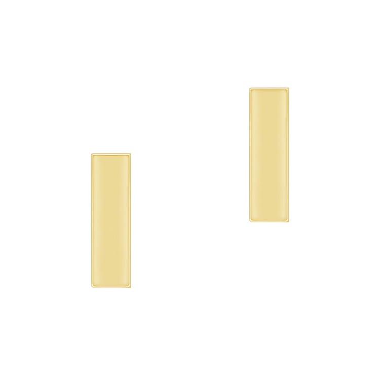 Silberne minimalistische Ohrstecker Bar 102645