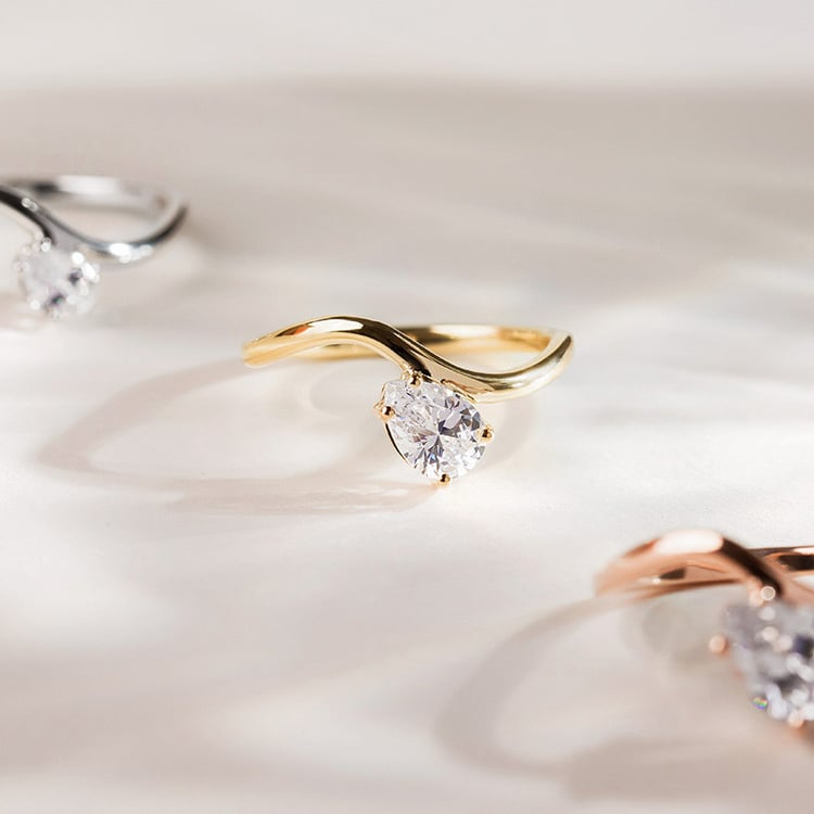 Eleganter Verlobungsring aus Gold 154740