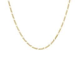 Silberne Figaro Kette 55 cm