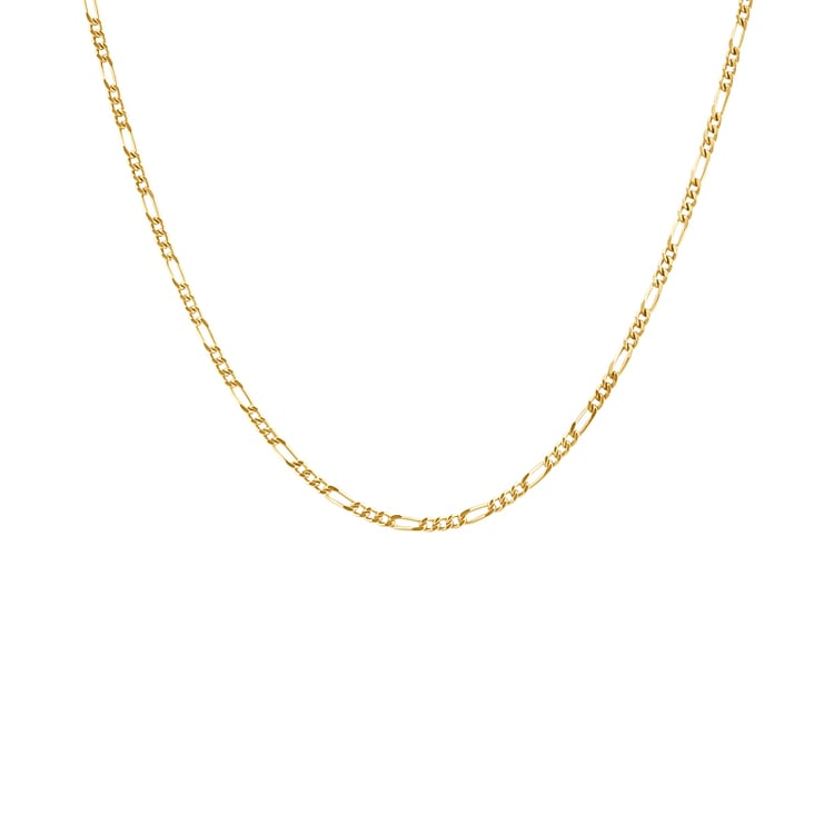 Silberne Figaro Kette 55 cm