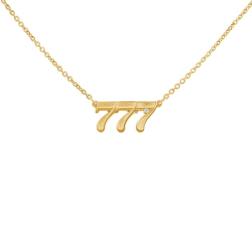 Halskette mit Diamanten Engelszahlen