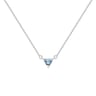 Minimalistische Halskette mit Aquamarin Modu