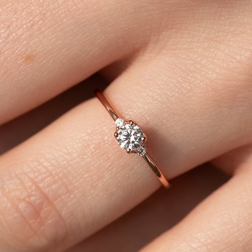 Verlobungsring mit Diamanten Hye