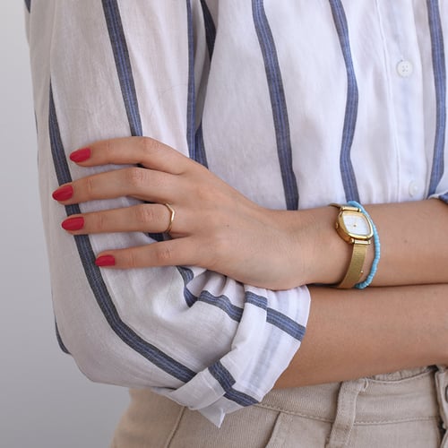 Memoire Ring in V-Form mit Diamanten Annelisa