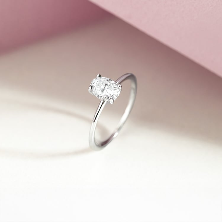 Verlobungsring mit einem ovalen Lab Grown Diamanten Frost 151494
