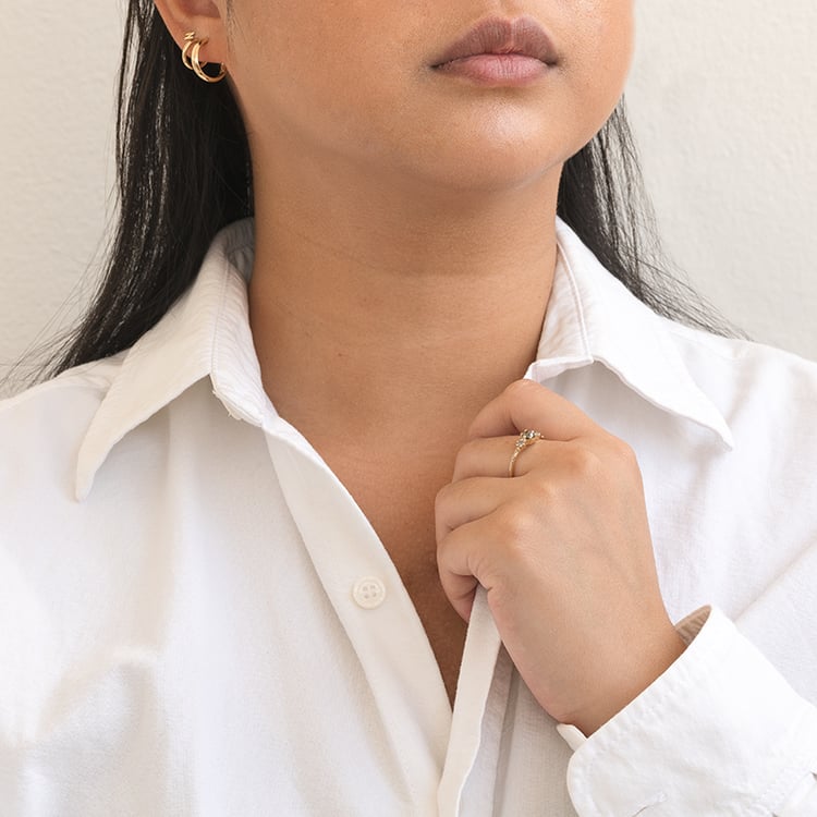 Verlobungsring mit Salt and Pepper Diamanten Willa 129982