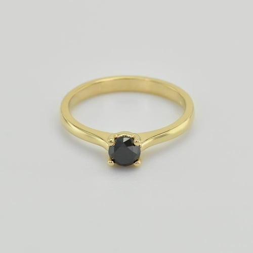 Verlobungsring mit schwarzem Diamant Lenal