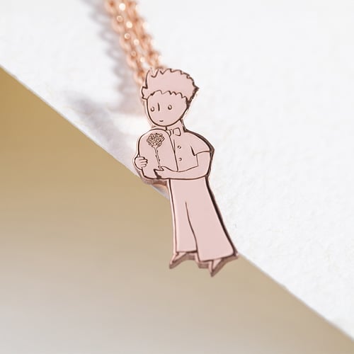 Silberanhänger mit dem Kleinen Prinzen
