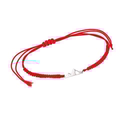 Silbernes String-Armband mit Bergmotiv Mountain