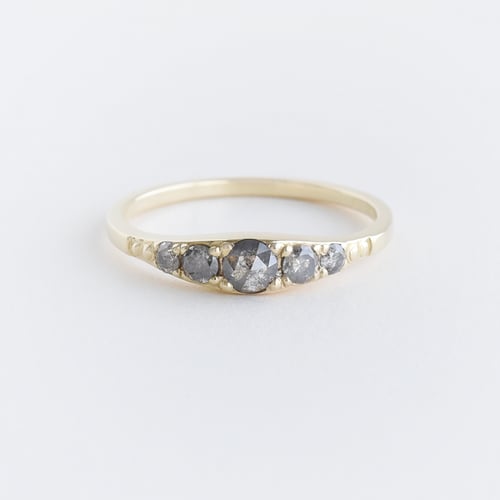 Ring mit einem Salt and Pepper Diamanten Tamir