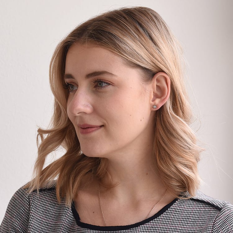 Goldohrringe mit Salt´n´Pepper Diamanten Meave 69196