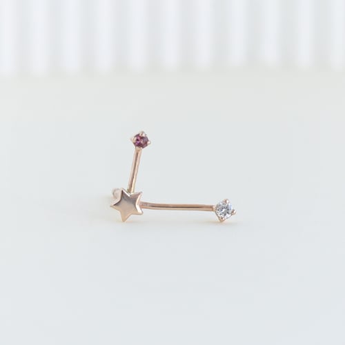 Ohrring mit Sternzeichen Libra