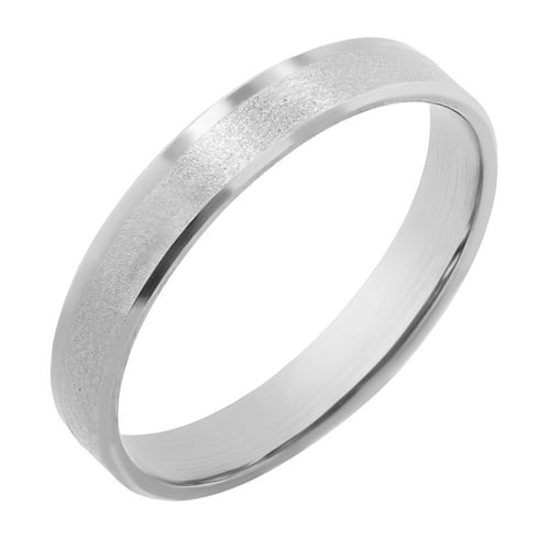 Eheringe aus mattem Gold mit glänzenden Rändern Kalea