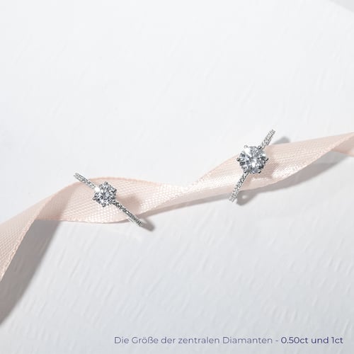Verzierter Verlobungsring mit Diamanten Narina