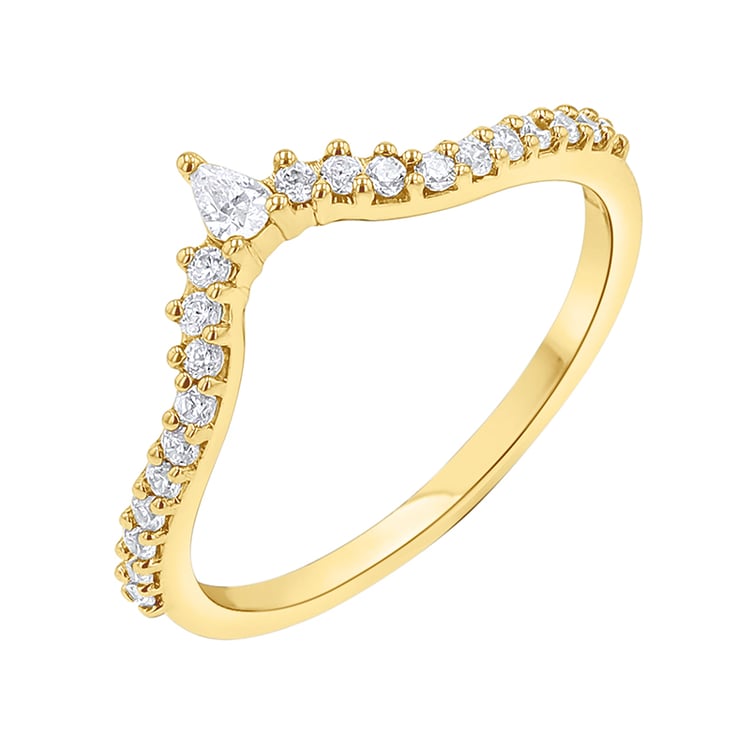 Eternityring in V-Form mit Diamanten Phineas 141949