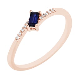 Ring mit Saphir und Diamanten Margareta