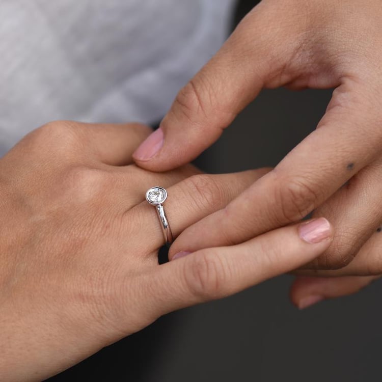 Verlobungsring mit Lab Grown Diamanten Gopi 64931