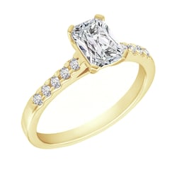 Verlobungsring mit Emerald-Diamant Lonia